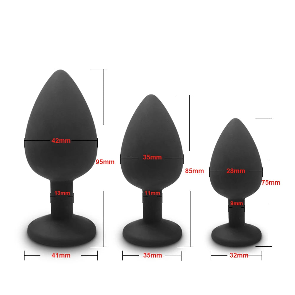 Silicone Plug with Wide Flared Base