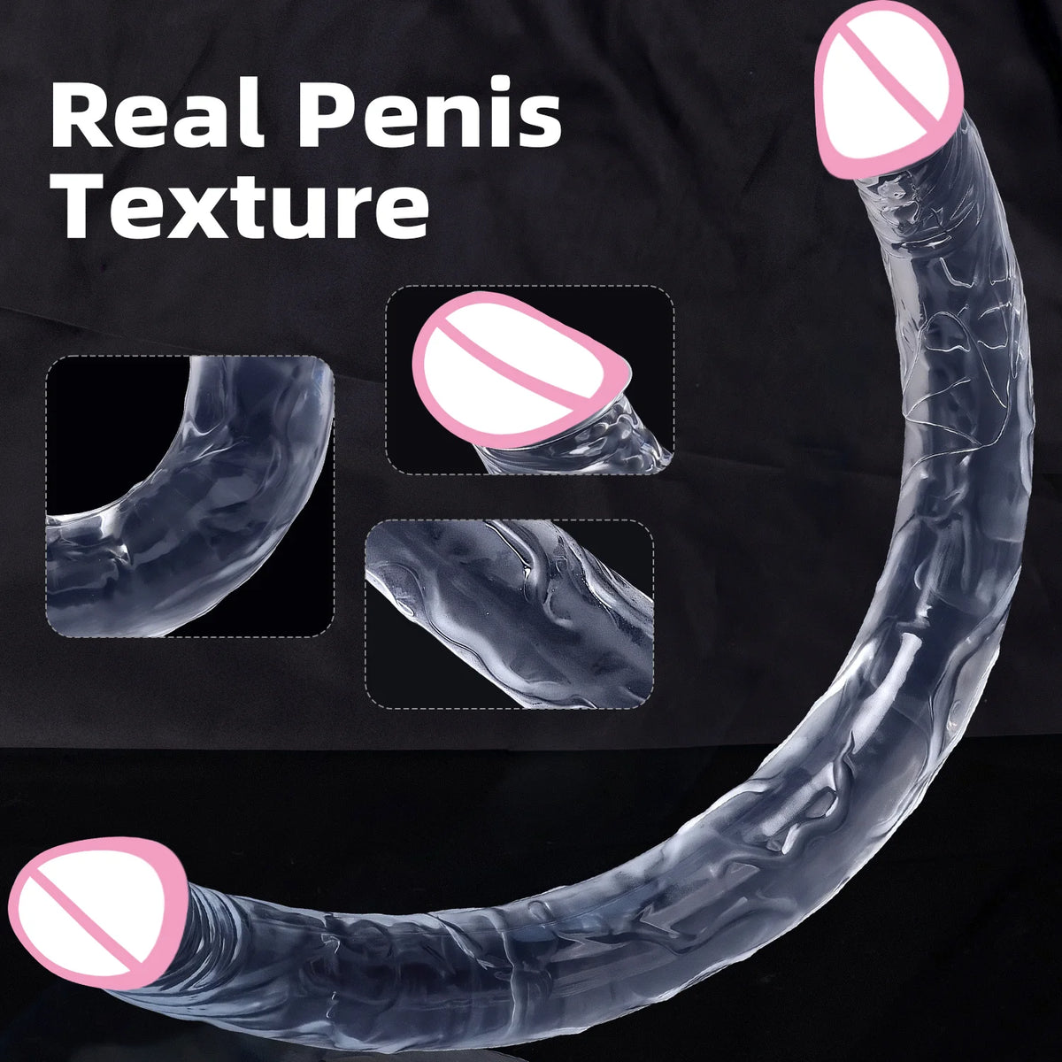 Flexible Textured Silicone Massager in Multiple Sizes