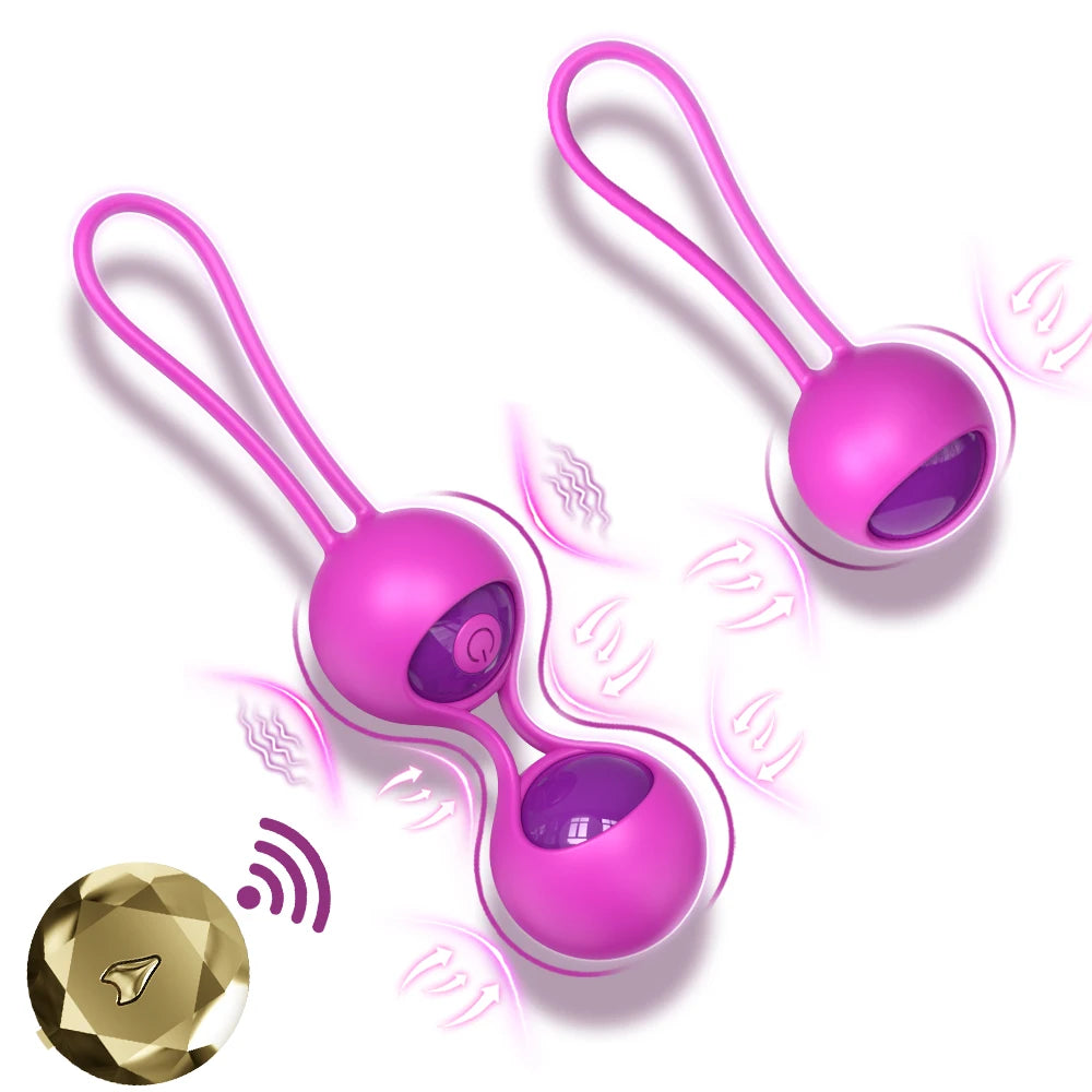 Remote-Controlled Vibrating Kegel Ball Set