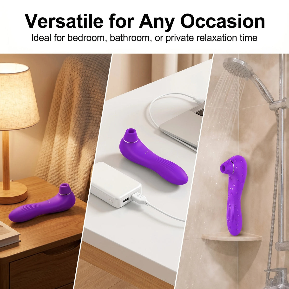 2-in-1 Suction & Vibration Personal Massager