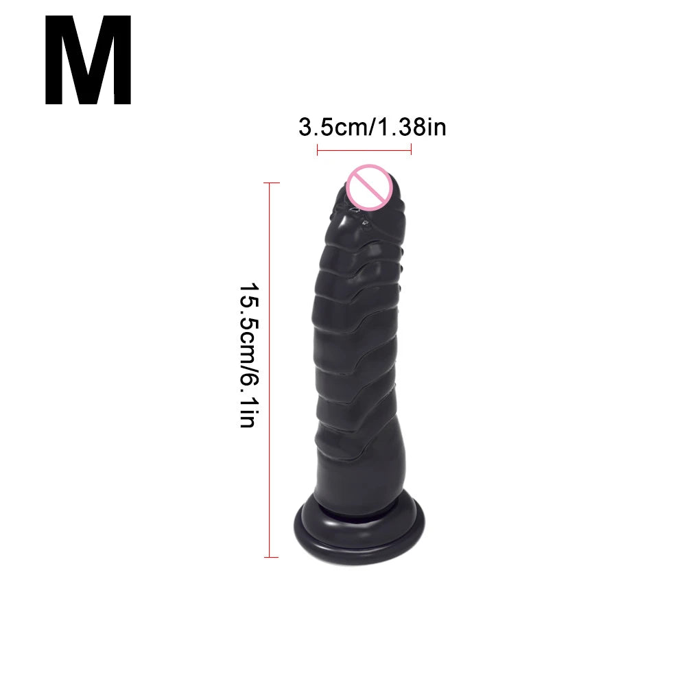 Textured Silicone Massager with Suction Cup Base