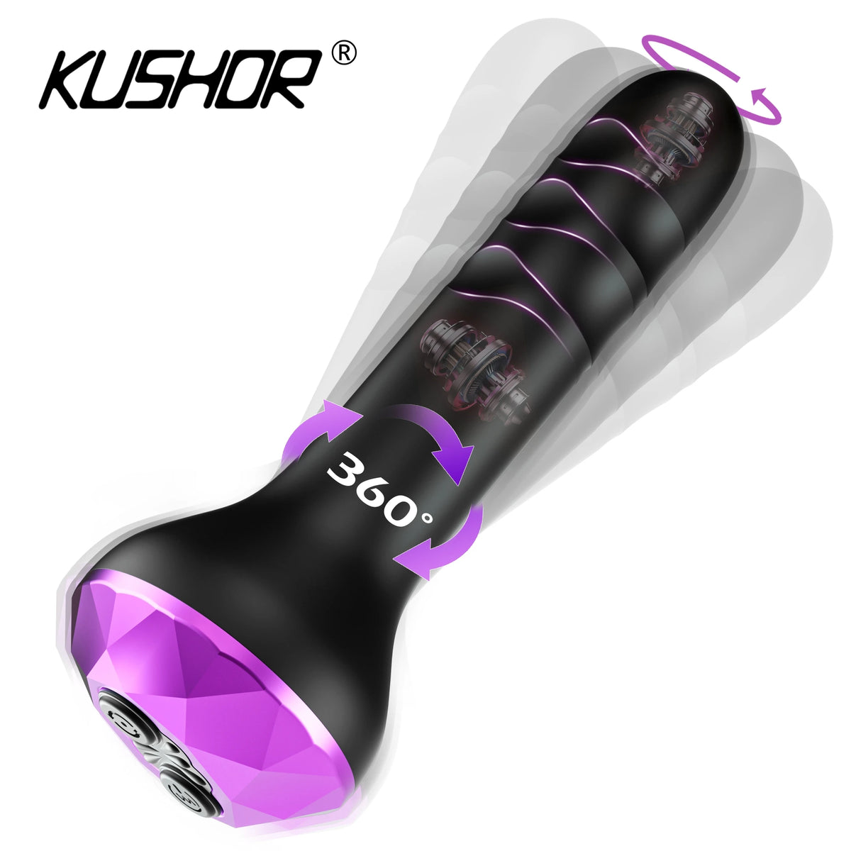 360° Rotating Vibrating Plug with 10 Modes