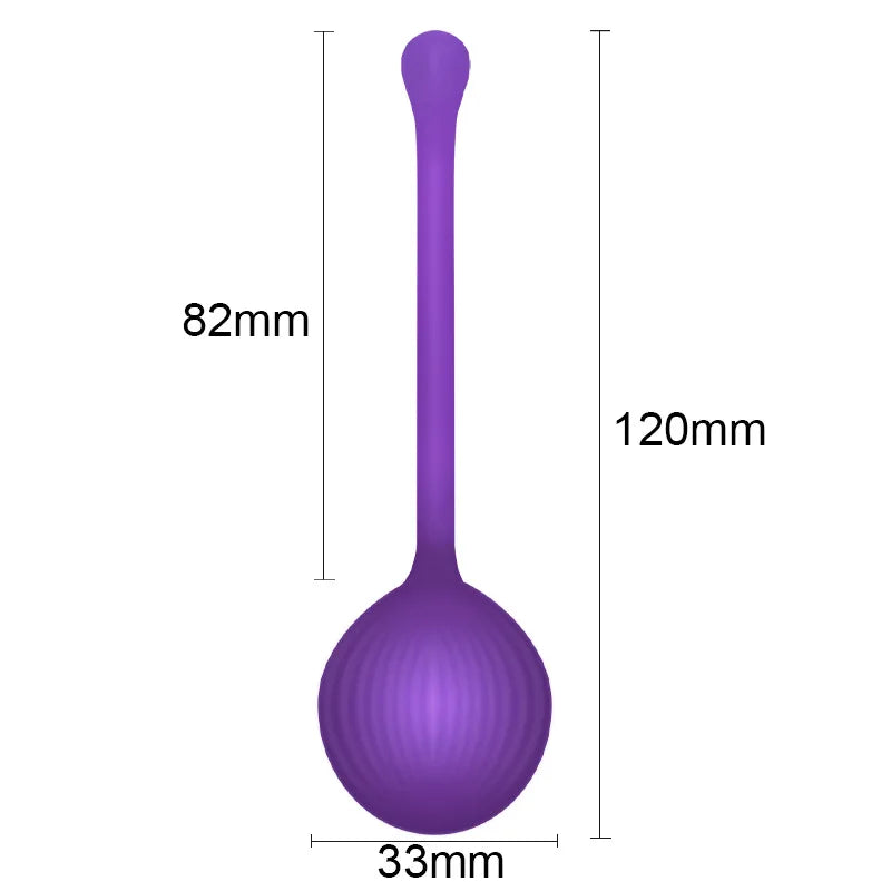 Weighted Silicone Kegel Ball Trainer with Retrieval Loop