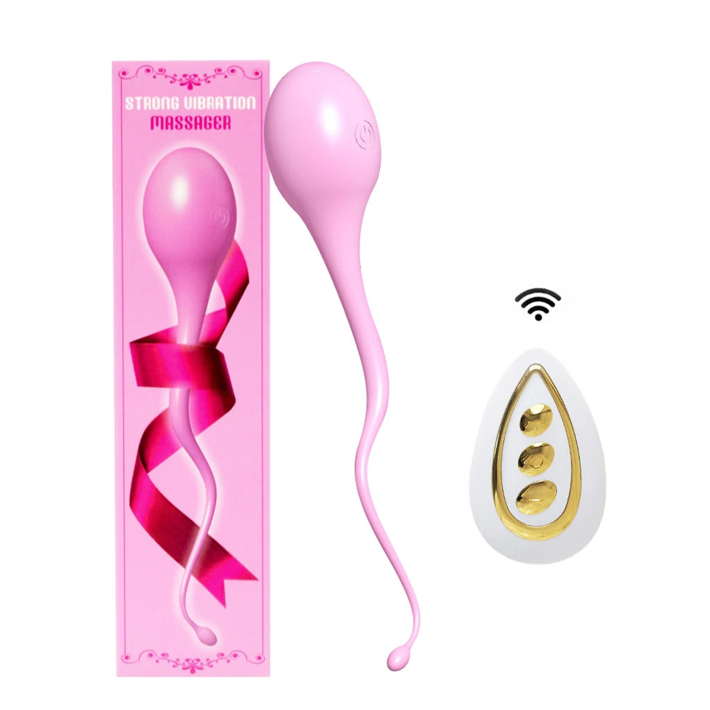 Wireless Remote-Controlled Silicone Kegel Massager