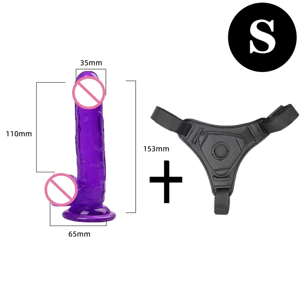Adjustable Strap-On Harness with Interchangeable Massagers