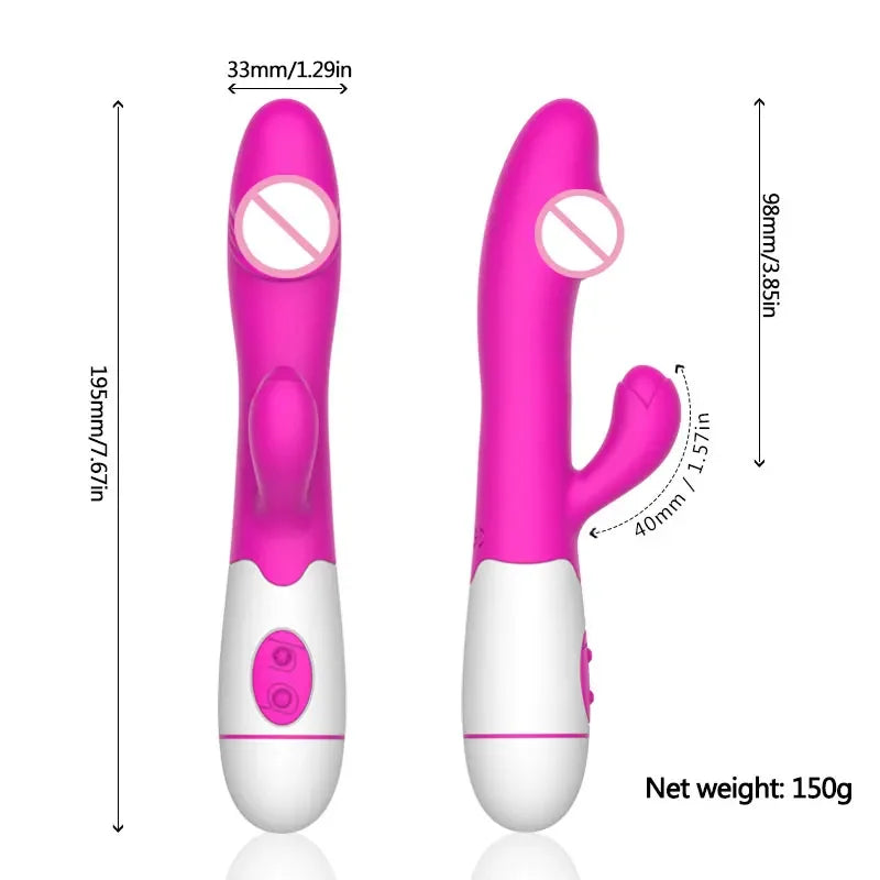 Rechargeable Rabbit Massager with 30 Vibration Modes