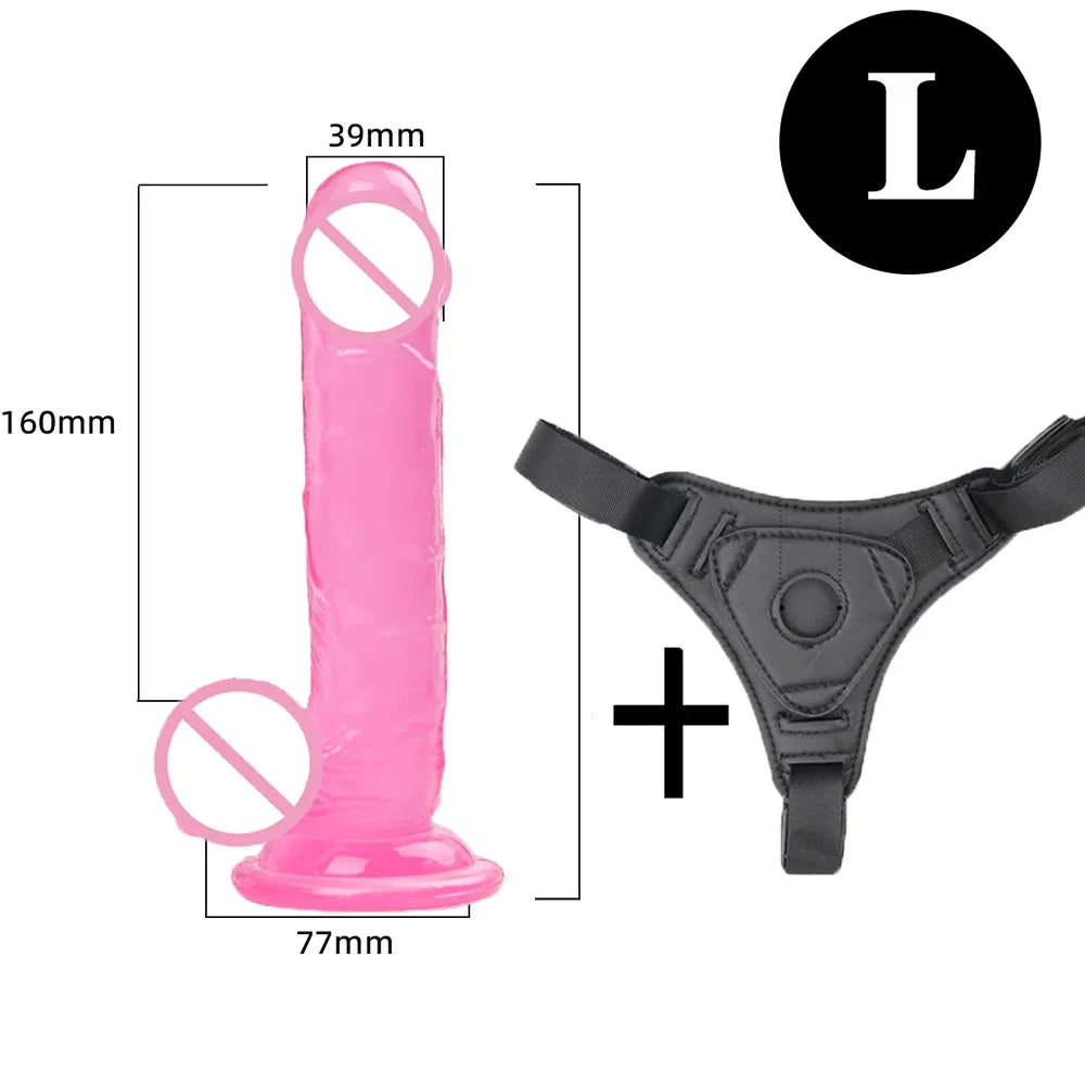Adjustable Strap-On Harness with Interchangeable Massagers