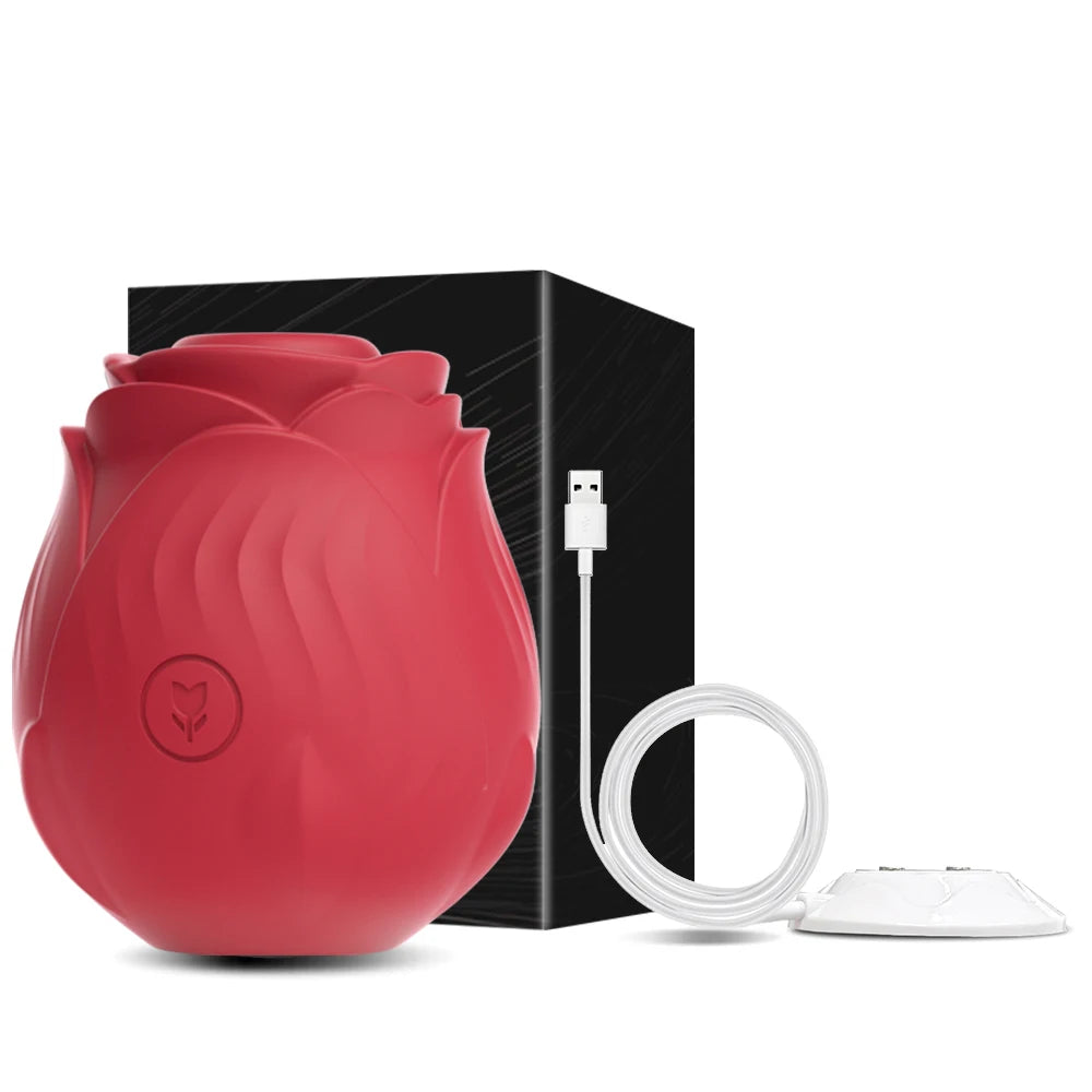 Rose-Shaped Suction & Vibration Personal Massager