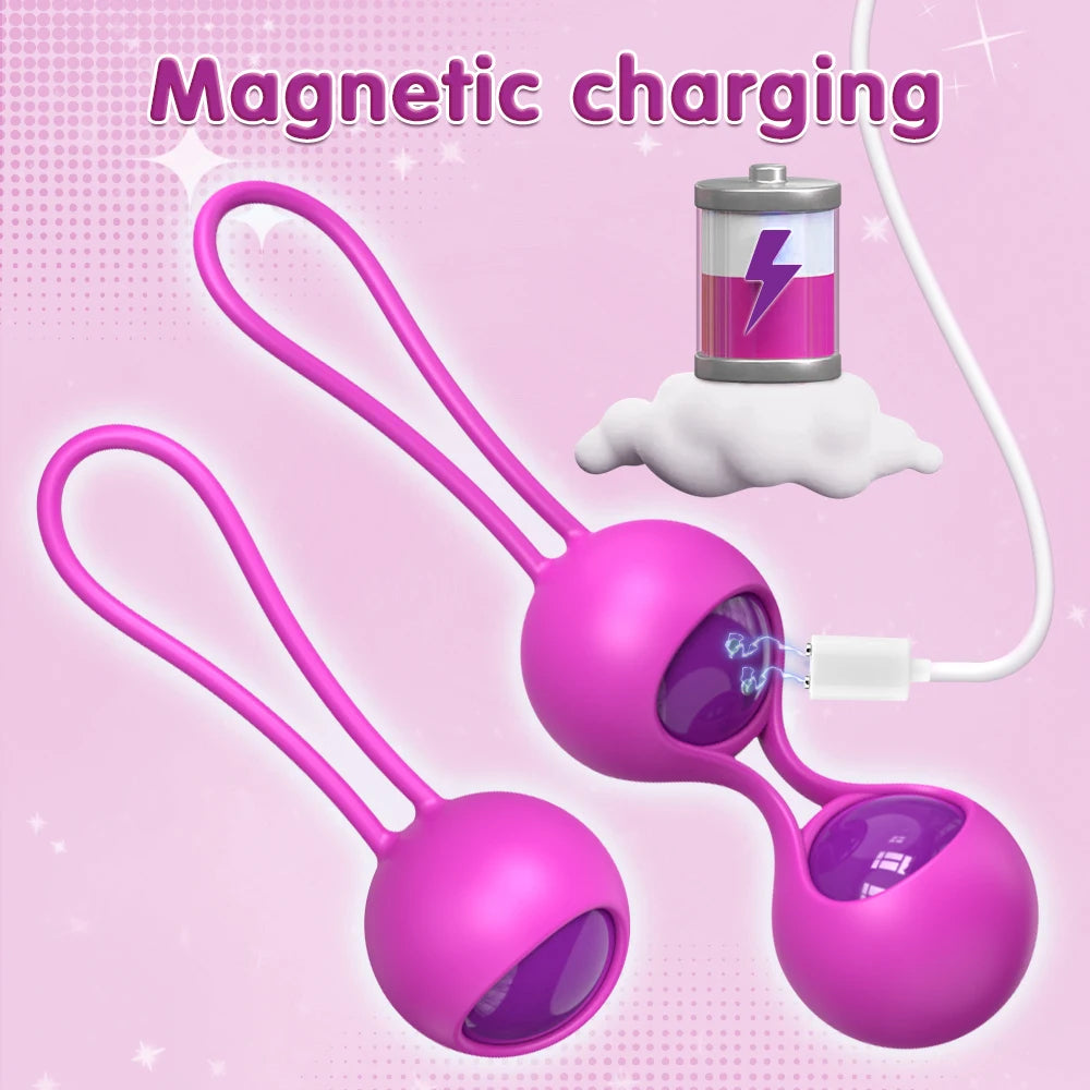 Remote-Controlled Vibrating Kegel Ball Set