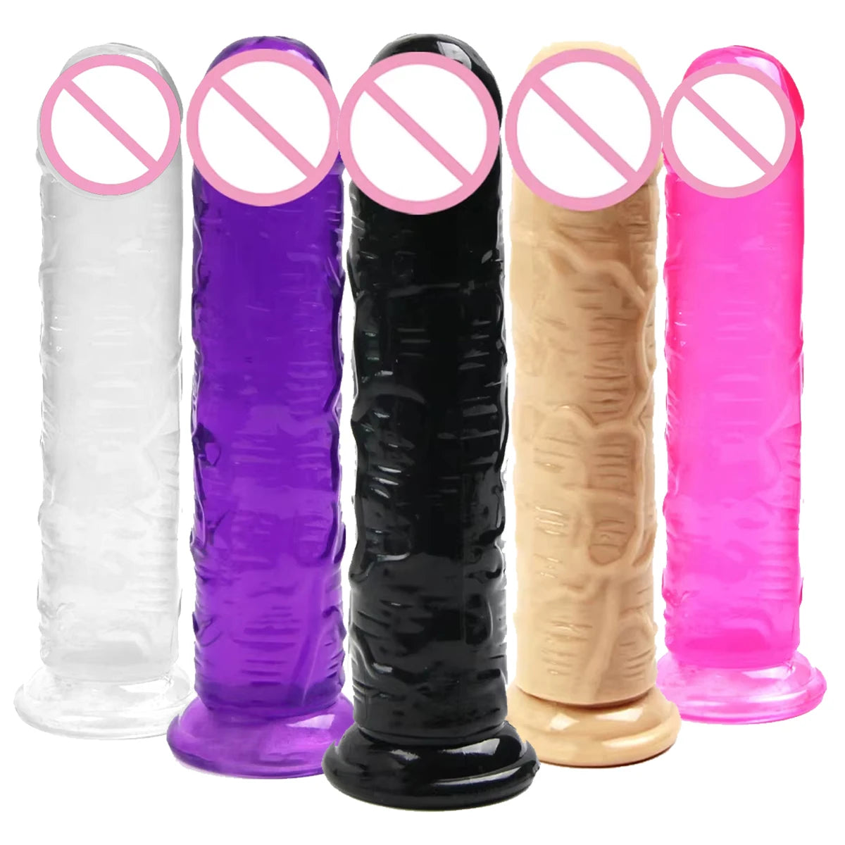 Flexible TPE Massager with Suction Cup Base