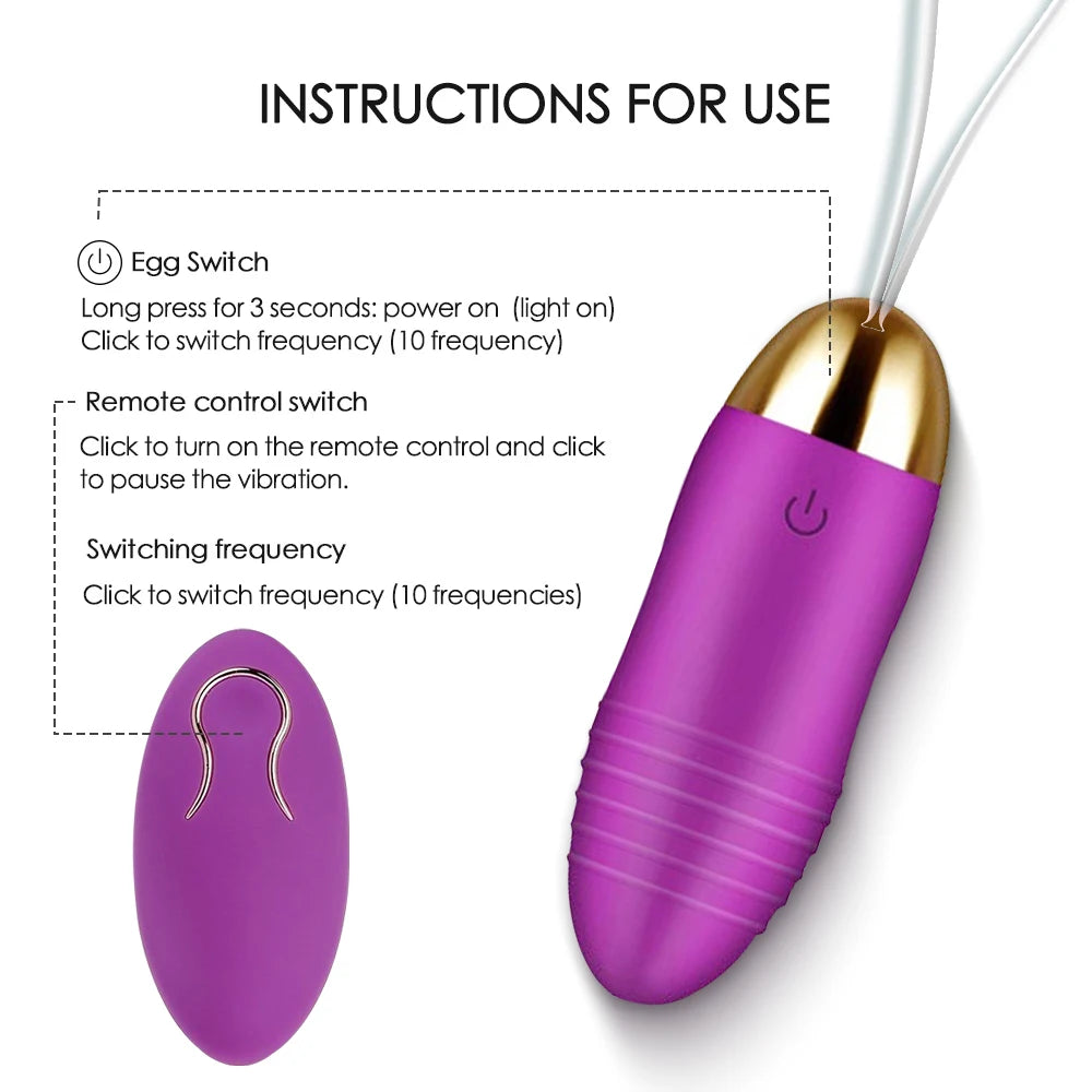 Wireless Remote-Controlled Vibrating Egg
