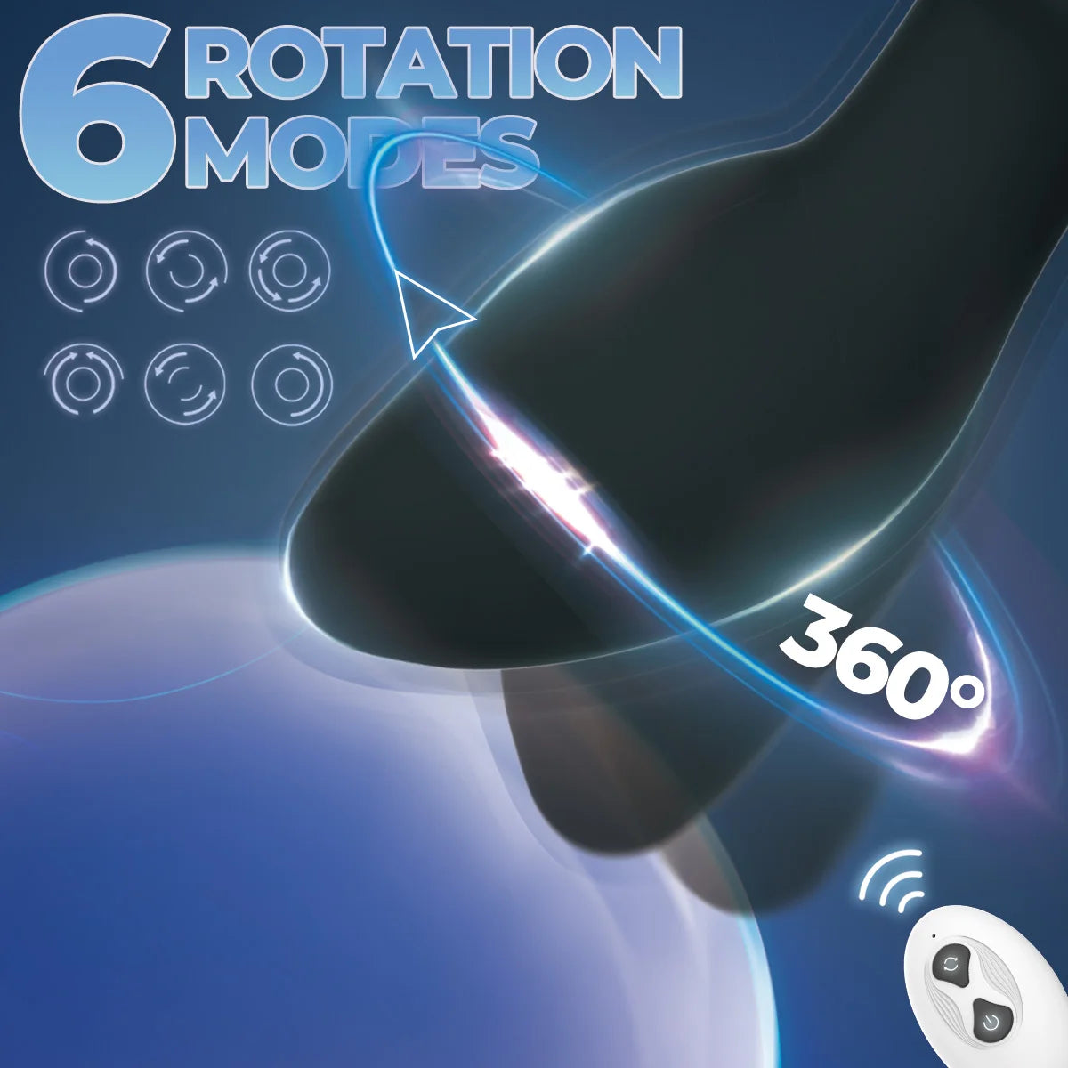 360° Rotating Vibrating Plug with 10 Vibration Modes