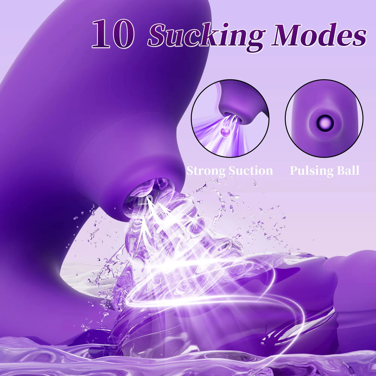 3-in-1 Suction, Vibration & Flapping Personal Massager