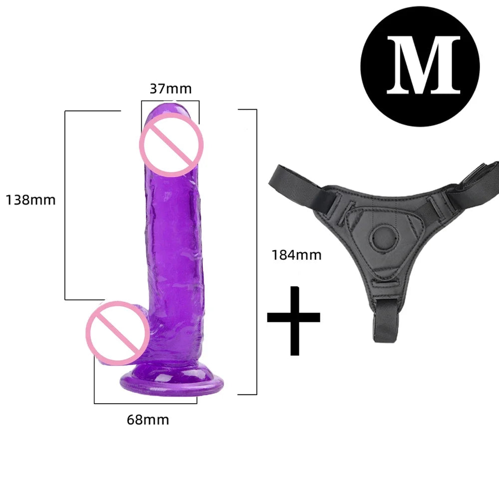 Adjustable Strap-On Harness with Interchangeable Massagers