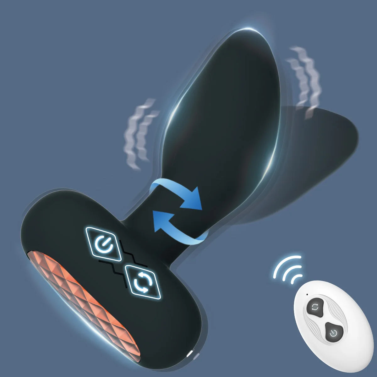360° Rotating Vibrating Plug with 10 Vibration Modes