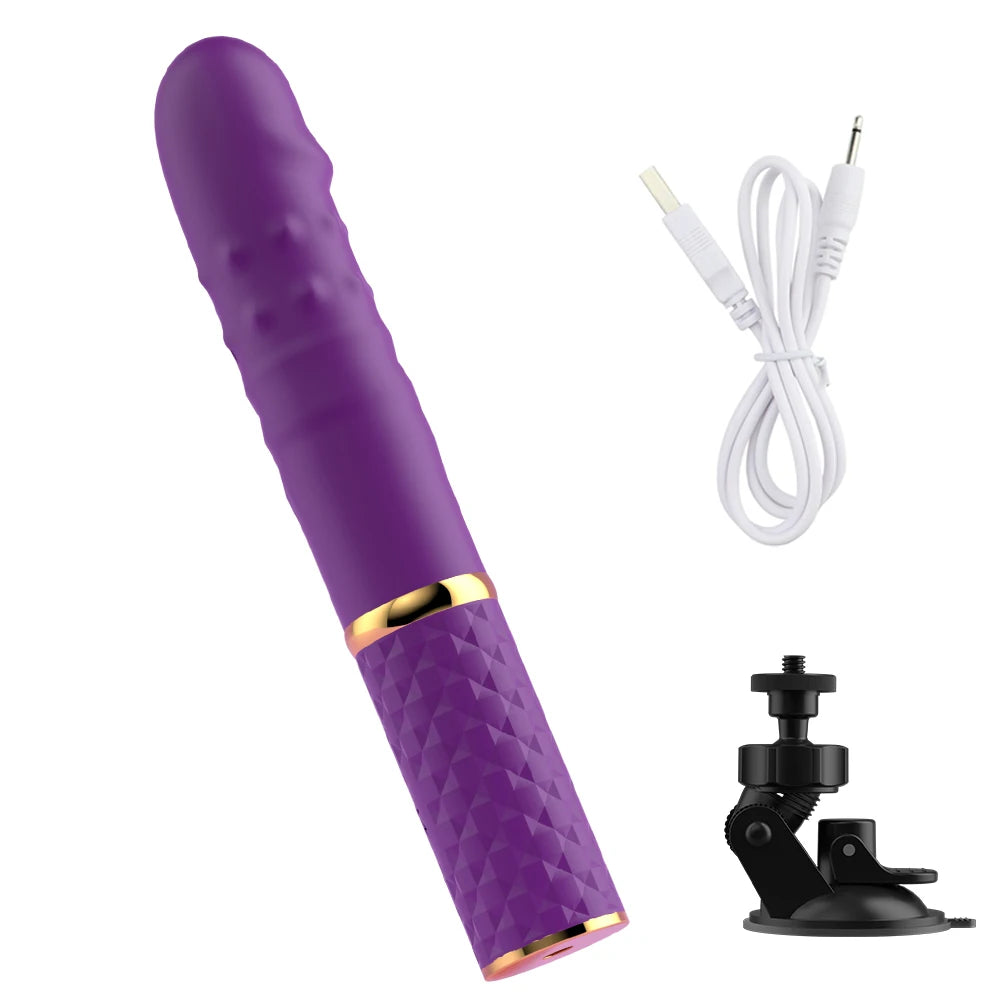 Telescopic Thrusting Massager with 10 Speed Modes
