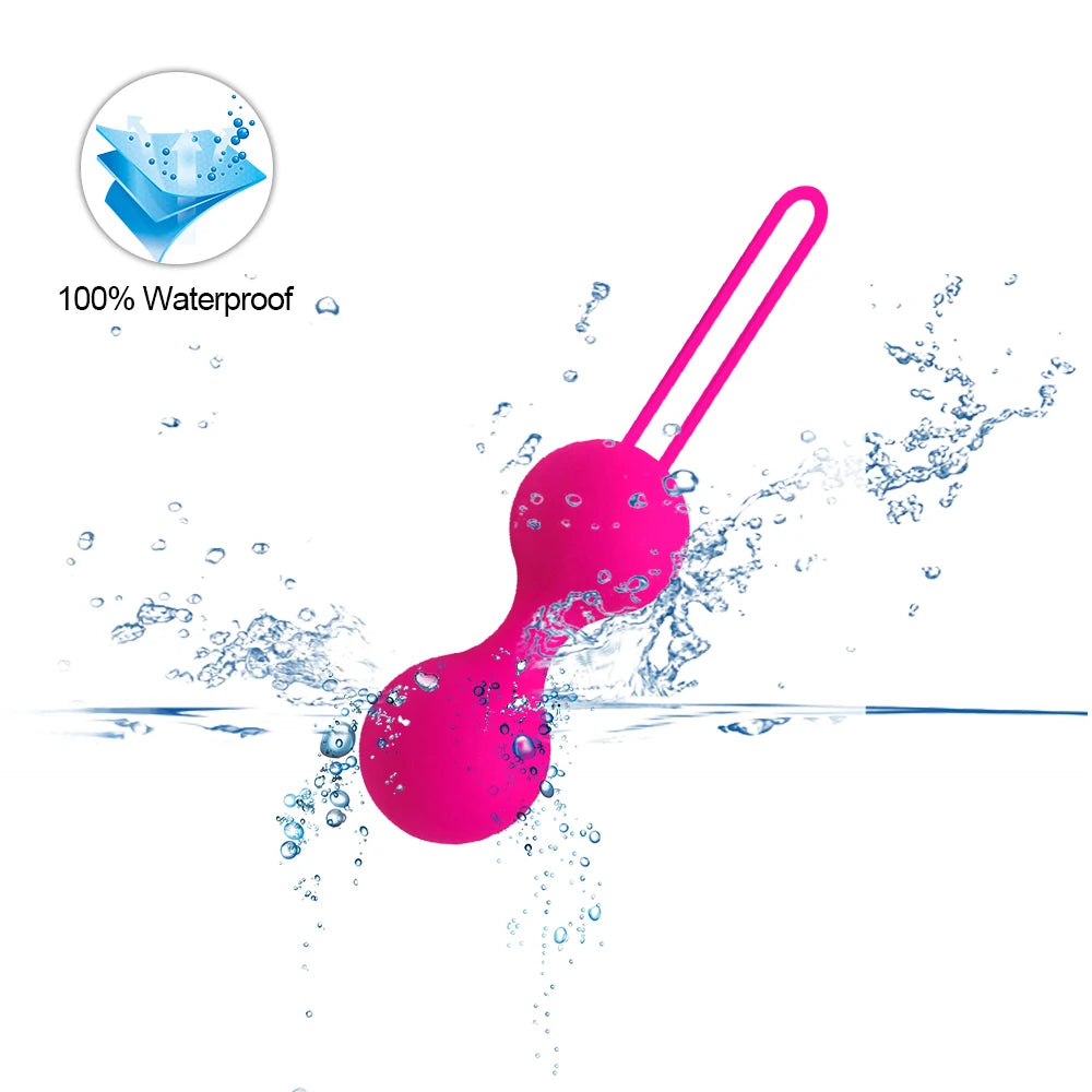 Silicone Kegel Ball Set with Retrieval Loops