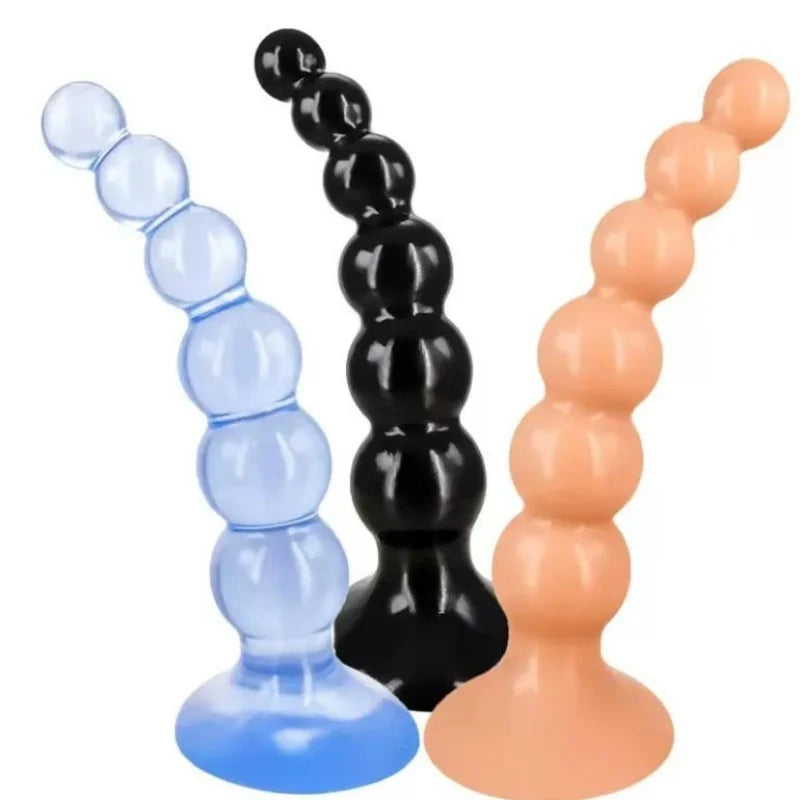 Flexible PVC Beaded Massager with Suction Base