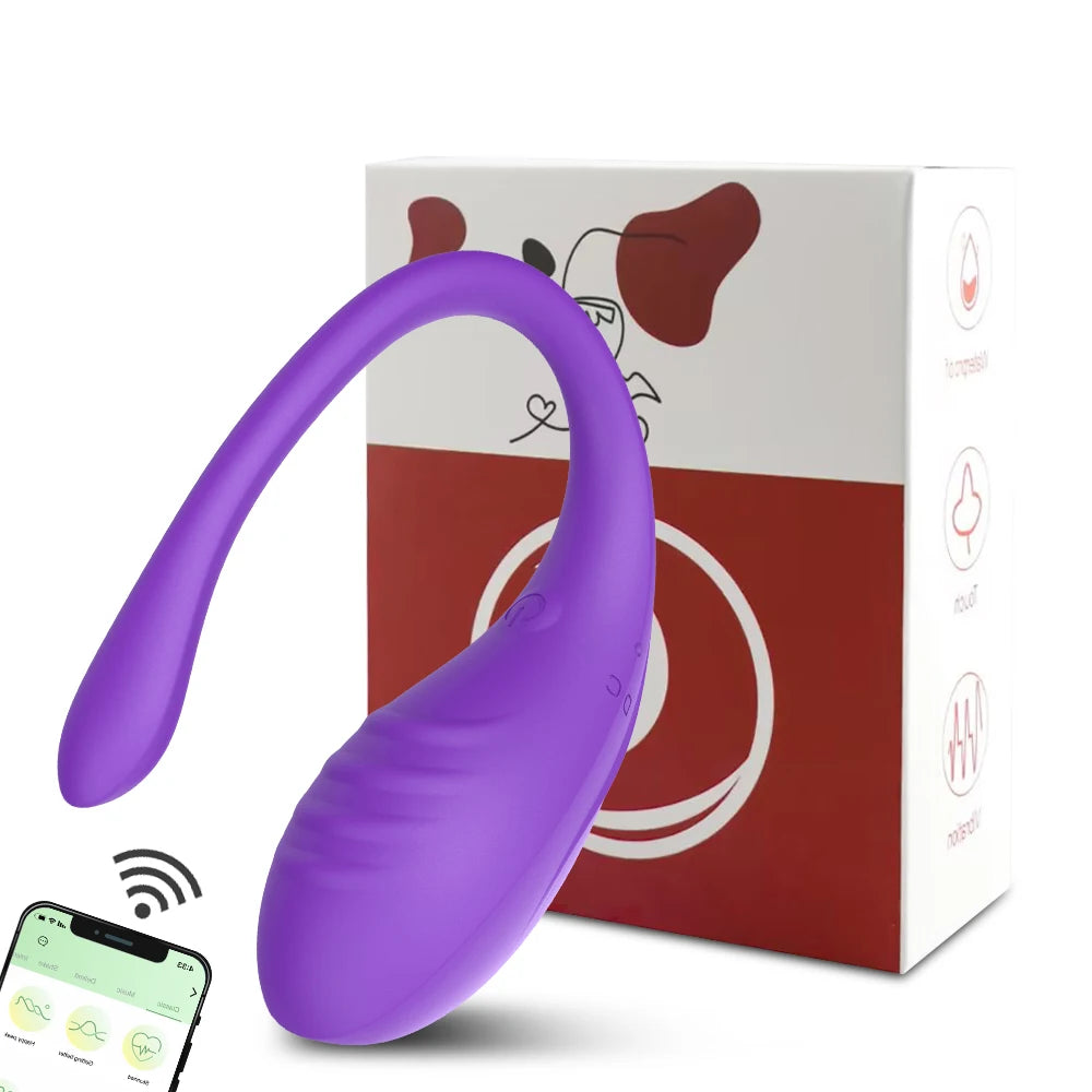 App-Controlled Wearable Vibrating Massager with 9 Modes