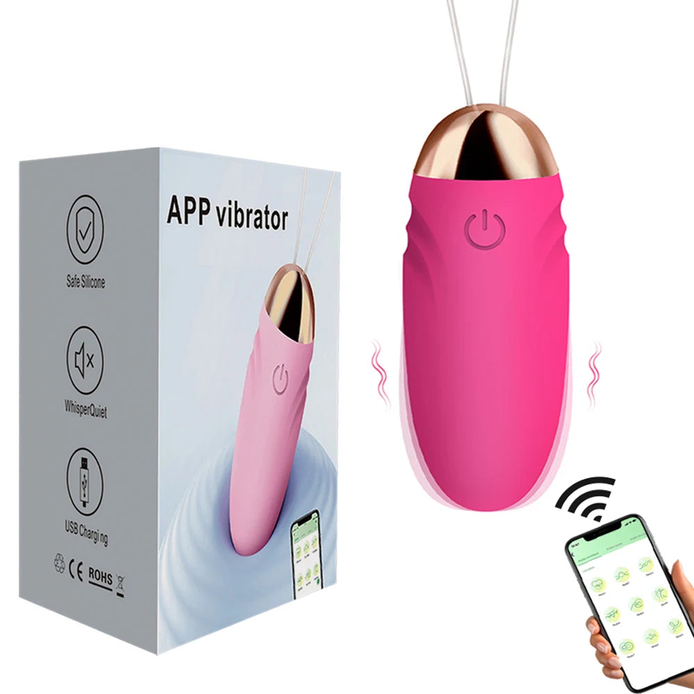 Bluetooth App-Controlled Vibrating Egg Massager