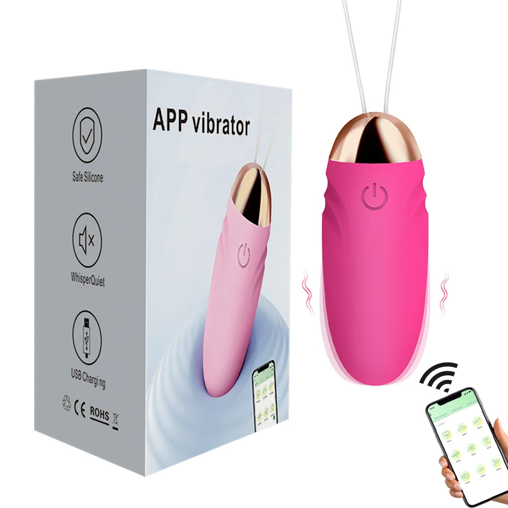 Bluetooth App-Controlled Vibrating Egg Massager
