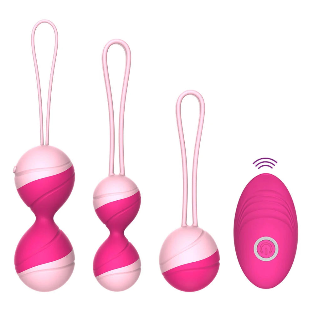 Remote-Controlled Silicone Kegel Ball Set