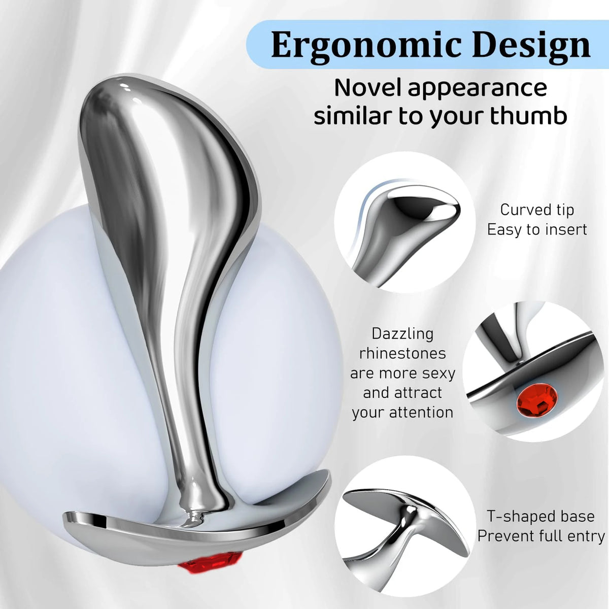 Stainless Steel Plug Set with Flared Bases