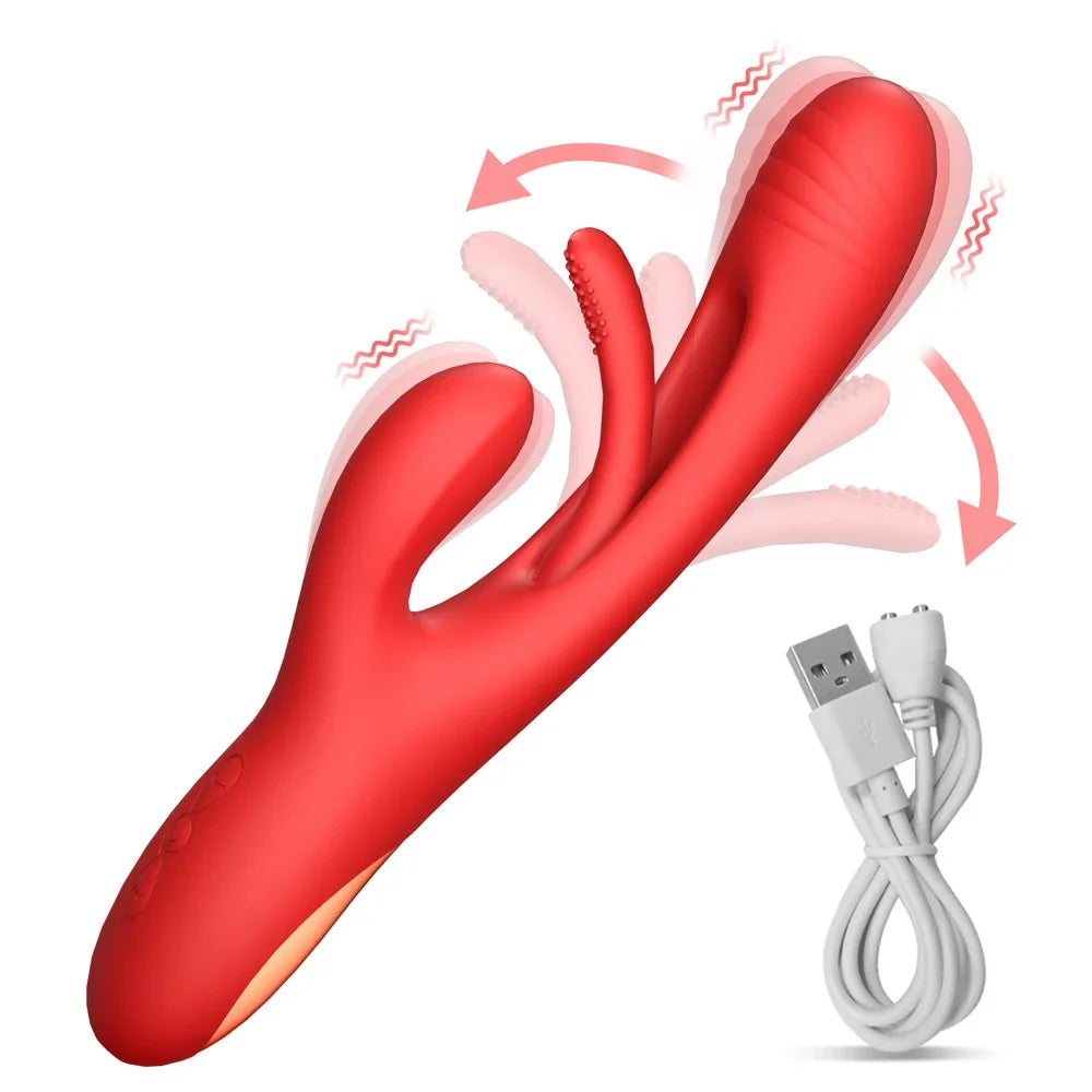 3-in-1 Rabbit Massager with 21 Adjustable Modes