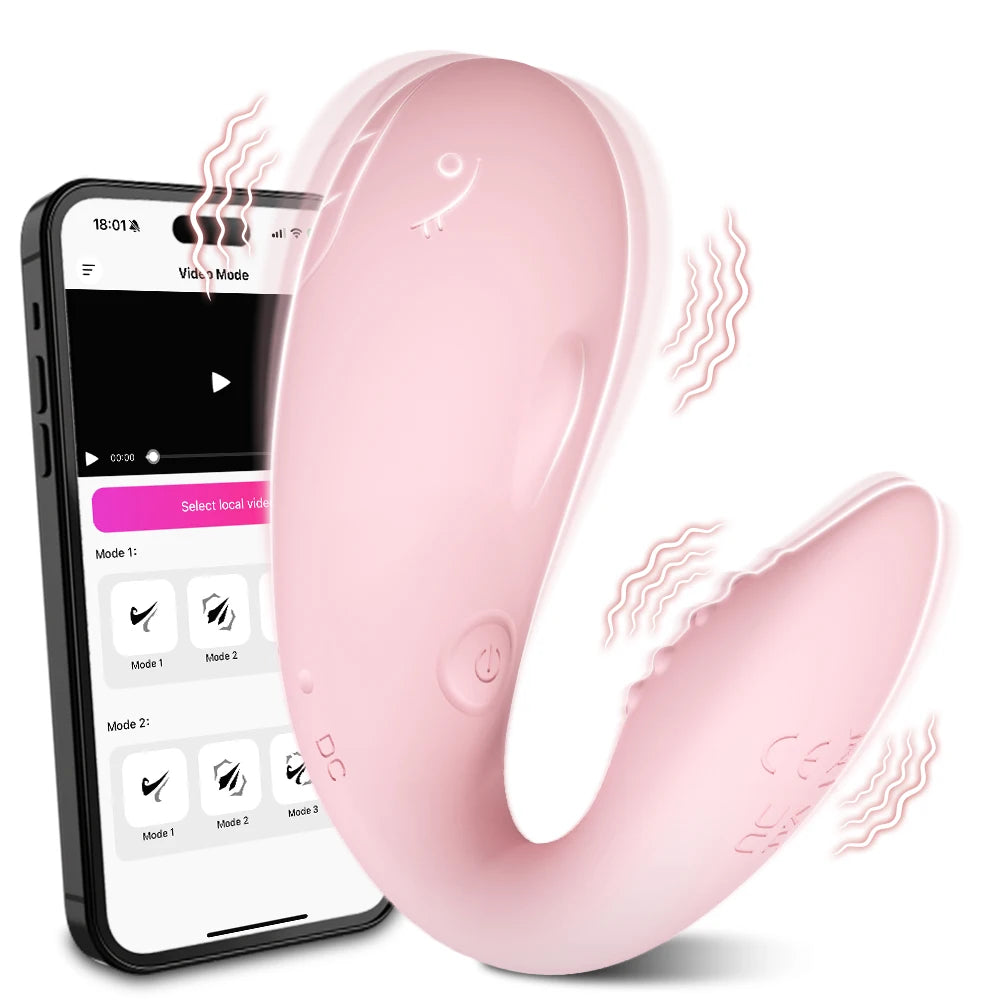 App-Controlled Wearable Vibrating Massager with 9 Speeds