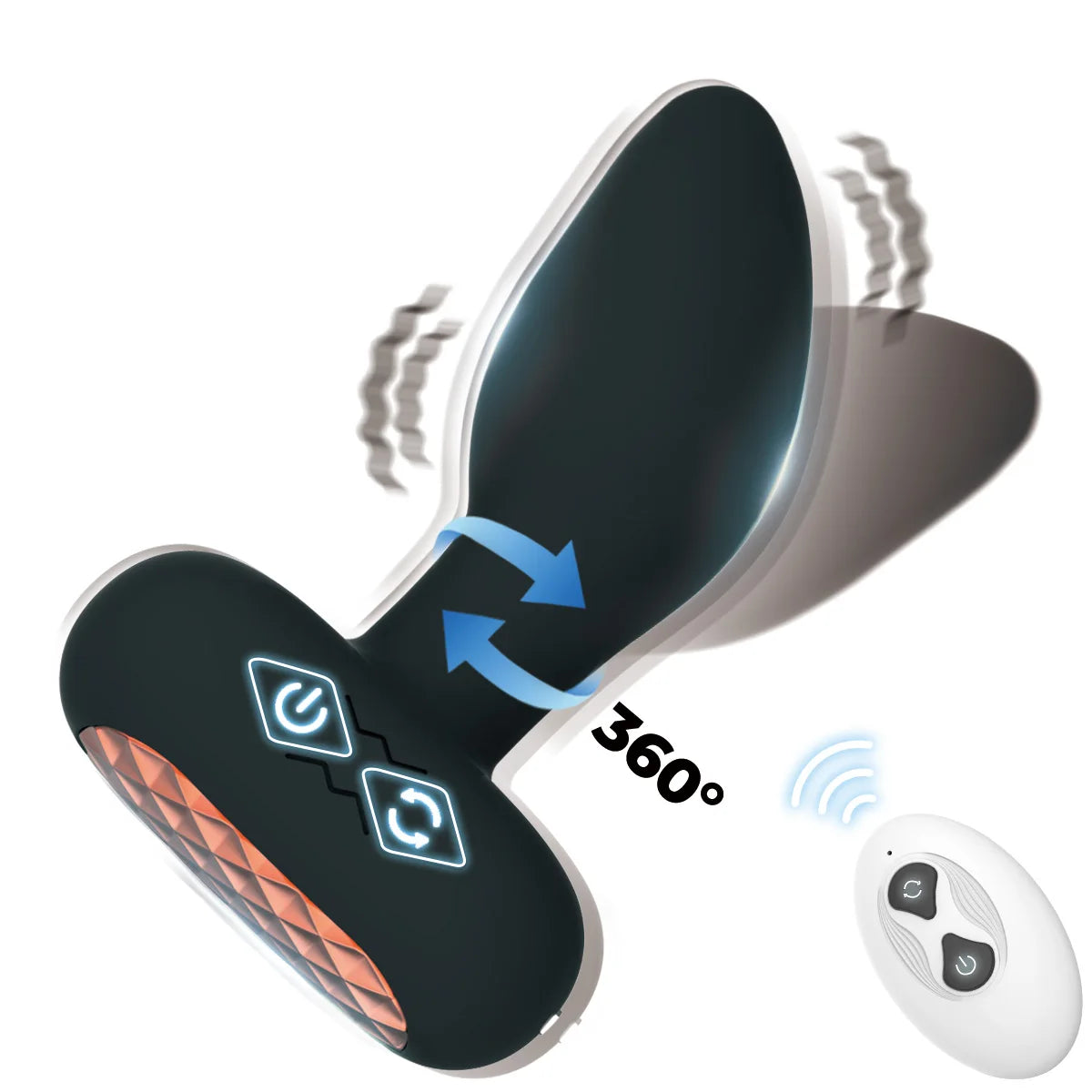 360° Rotating Vibrating Plug with 10 Vibration Modes
