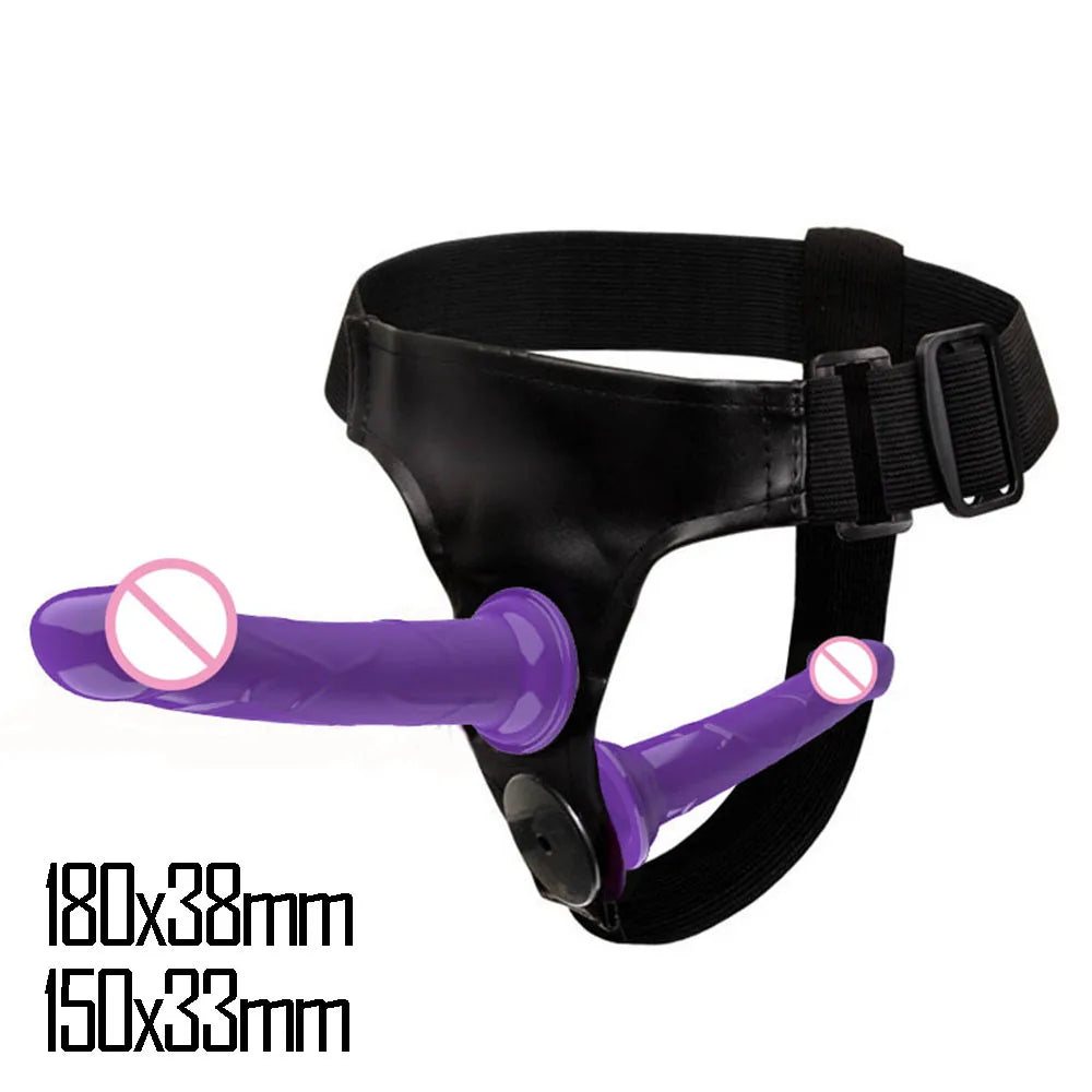 Adjustable Dual-Ended Strap-On Harness Set