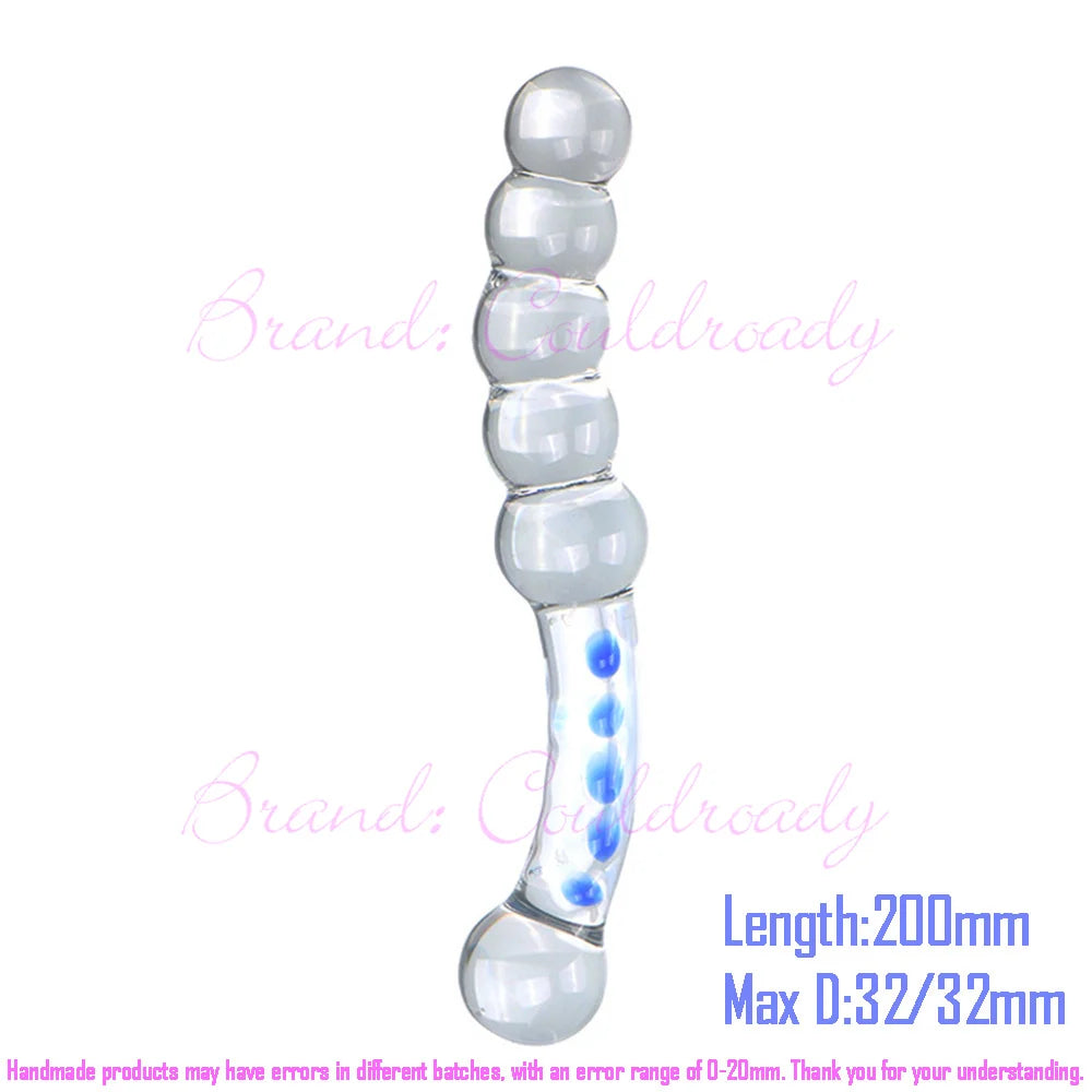 Textured Glass Massager with Ring Handle