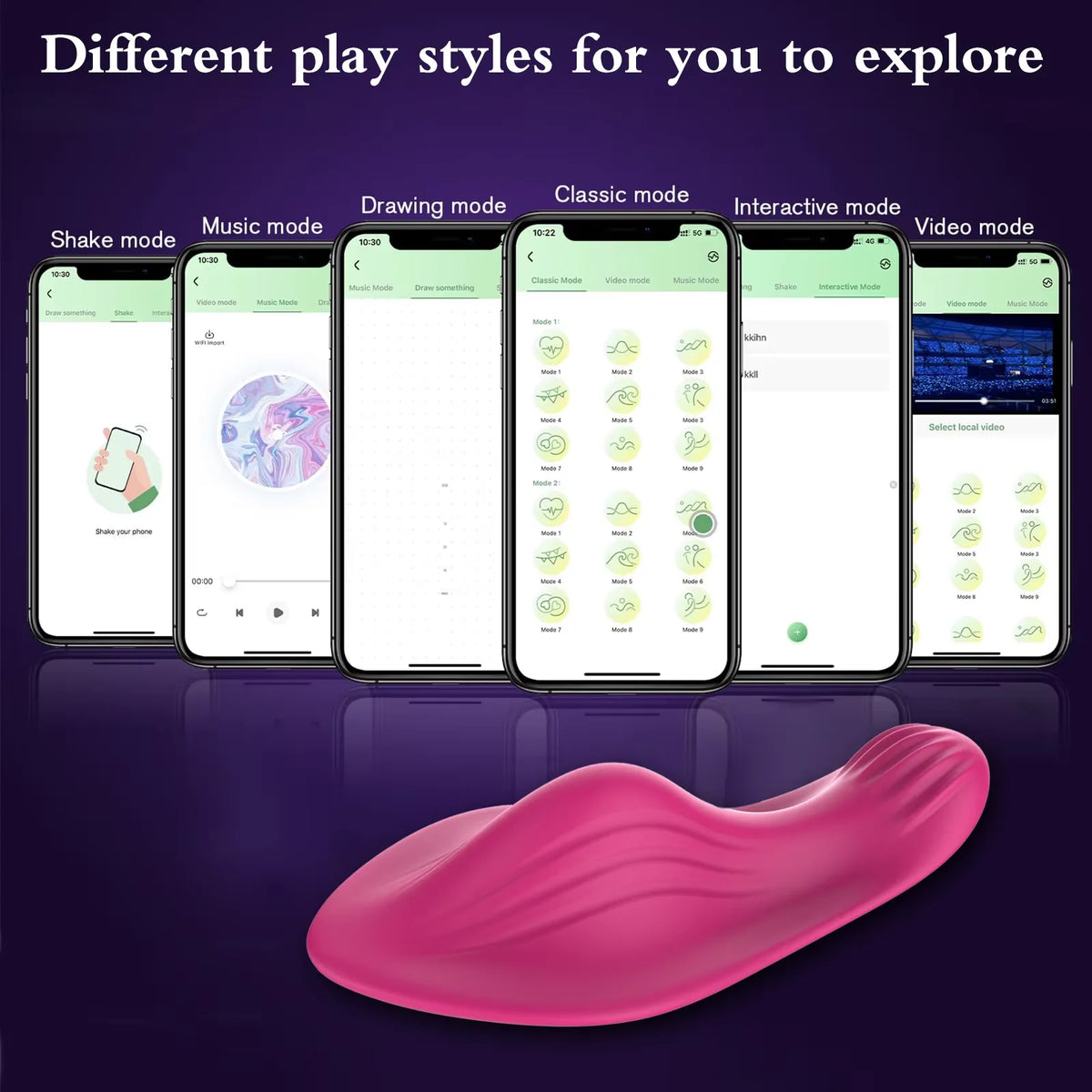 Bluetooth App-Controlled Wearable Vibrating Massager