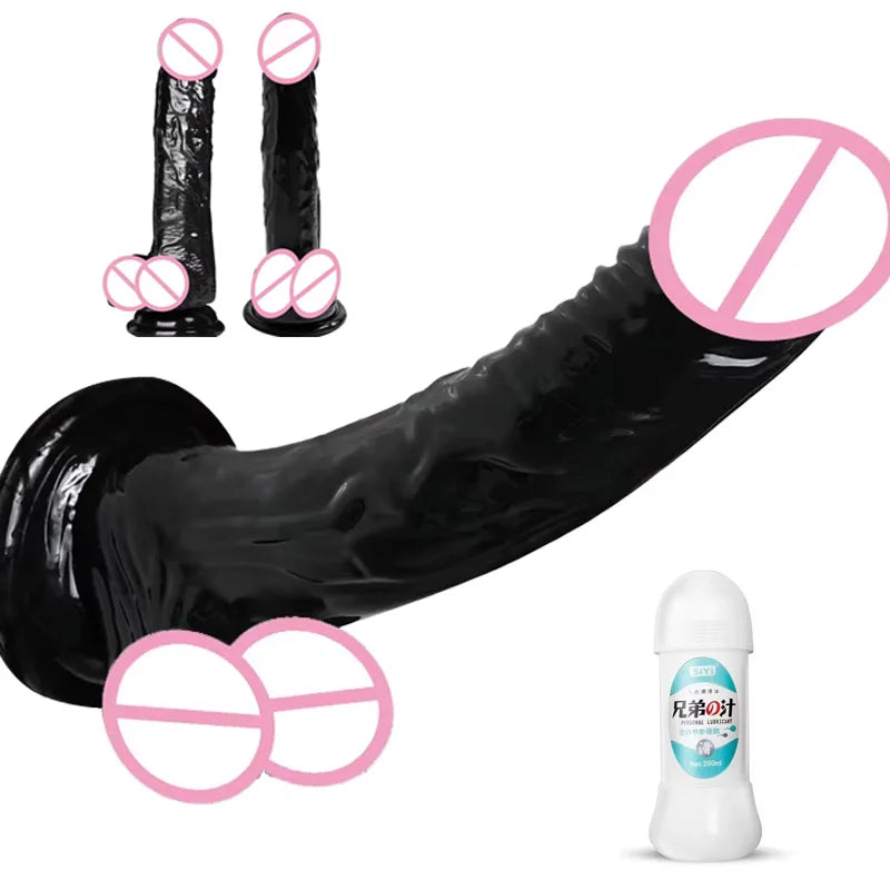 Curved TPE Massager with Suction Cup Base