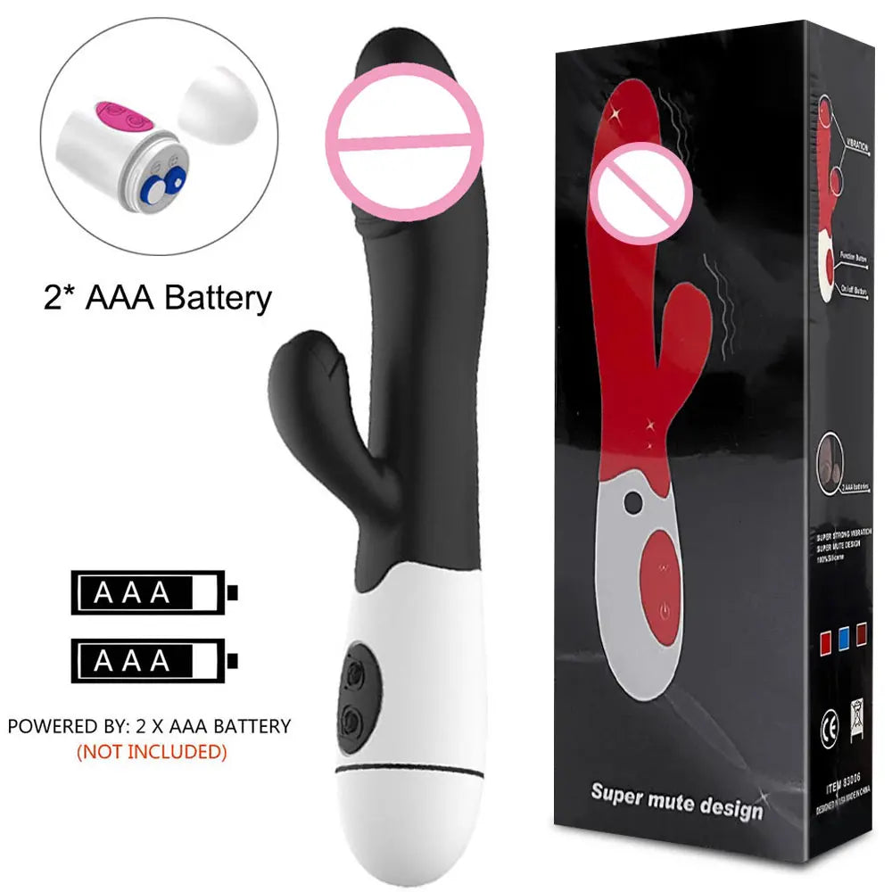 Rechargeable Rabbit Massager with 30 Vibration Modes
