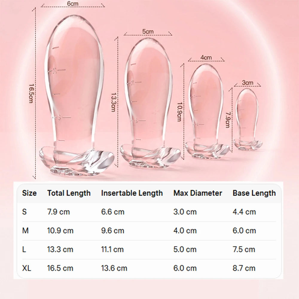Clear TPE Massager with Measurement Markings