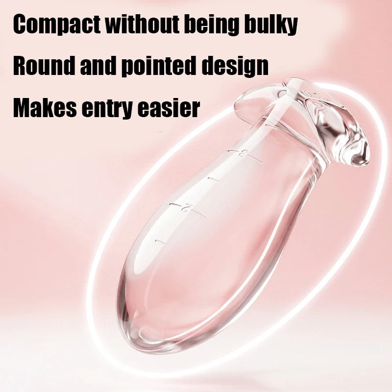 Clear TPE Massager with Measurement Markings