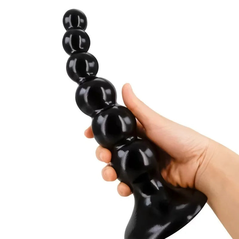 Flexible PVC Beaded Massager with Suction Base