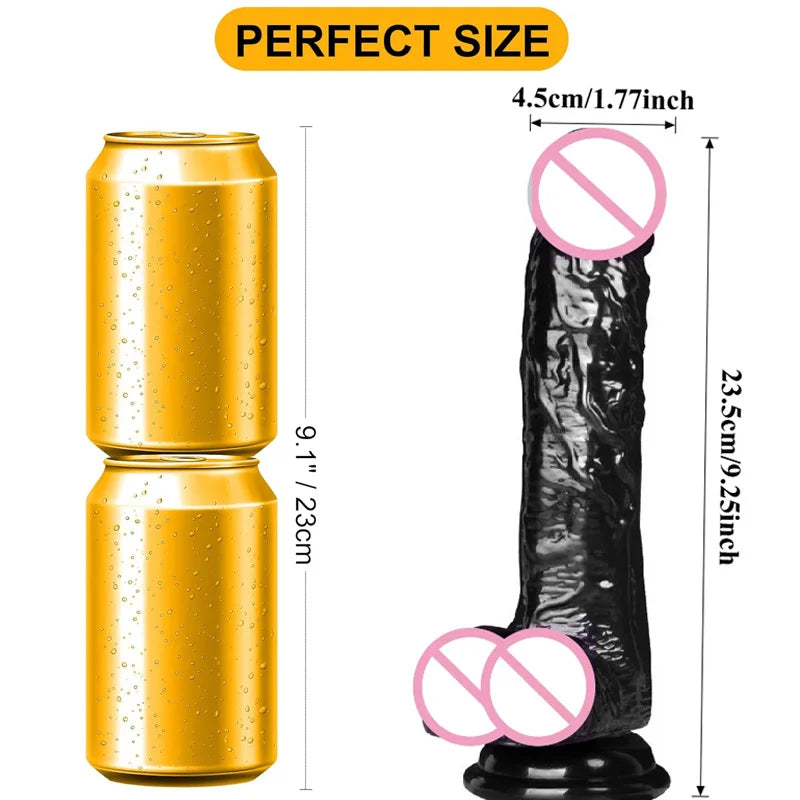 Curved TPE Massager with Suction Cup Base