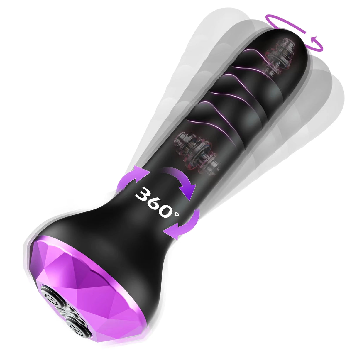 360° Rotating Vibrating Plug with 10 Modes